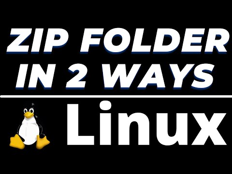 Zip A Folder Linux