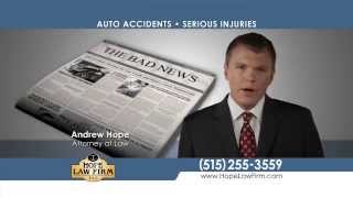 preview picture of video 'Iowa Auto Accident Attorneys at Hope Law Firm | Personal Injury Lawyers Iowa'