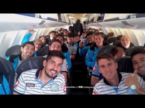 "Belgrano copando Curitiba" Barra: Los Piratas Celestes de Alberdi • Club: Belgrano