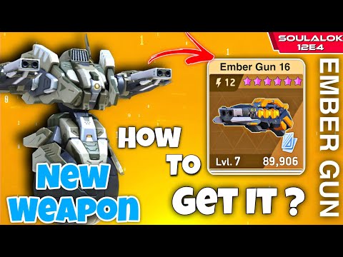 New Close Quarter Weapon Ember Gun 🔥 | Nomad With Ember Gun - Mech Arena