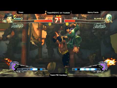 SSF4AE @ Team PIE Sundays 3/2014 - Manny Fuerte (El Fuerte) vs Tinshi (Makoto)