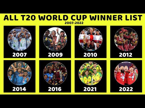 T20 World Cup Champions Team List | All T20 World Cup Winner Teams From 2007 to 2022