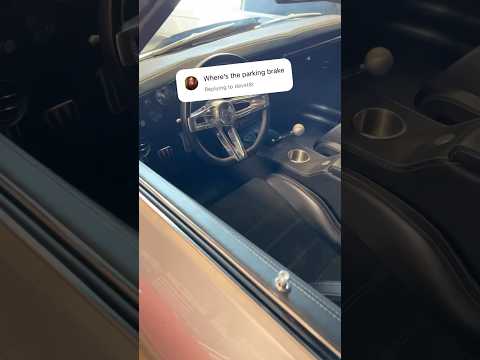 Custom parking brake setup in this 1969 Chevelle RestoMod giveaway car!