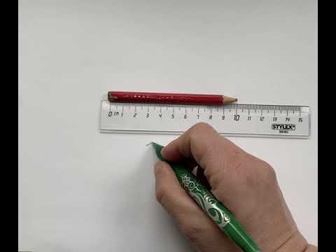 Mit einem Lineal richtig messen. 1. Klasse