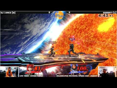 PSPA 2017  W SJ  Vince Roy vs L SSBMatt Samus   Grand Finals   Smash 4 Low Tiers