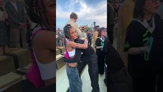 Jackson Wang &amp; Coi Leray at Louis Vuitton Show✨️❤️‍🔥 #ParisFashionWeek