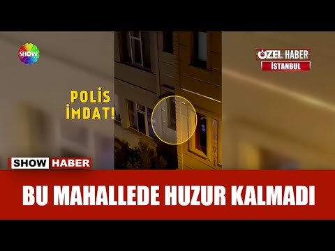 Pencereye çıkıyor, çığlık atıyor