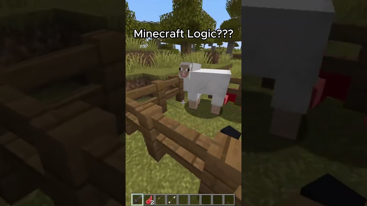 Minecraft Logic??? #foryou #video #shorts #short #ytshorts #viralvideo #minecraft #funny #gaming