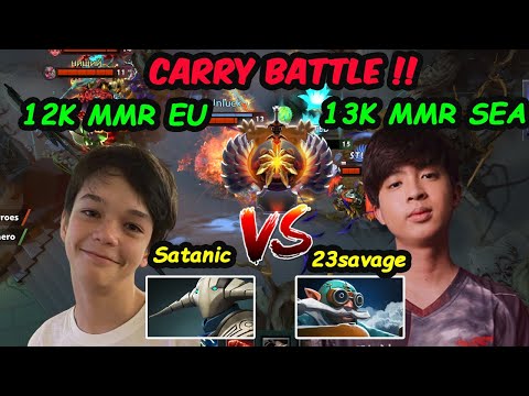 Here we Go !! 23savage vs Satanic  :13K MMR Carry vs 15 Y/O Prodigy