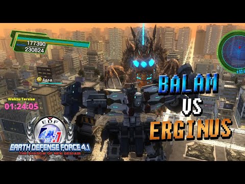 BALAM VS ERGINUS - Earth Defence Force 4.1 Gameplay