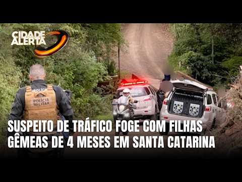 Homem tenta fugir da polícia levando filhas gêmeas de 4 meses em  São Miguel do Oeste