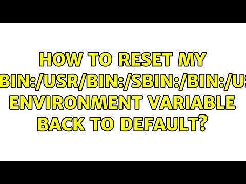 How to reset my $PATH environment variable back to default? (2 Solutions!!)