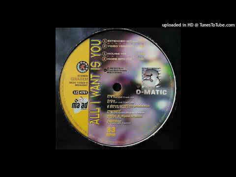 3-0-Matic - All I Want Is You (Extended Hit Mix) 1995