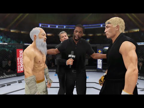 Old Bruce Lee vs. Johnny Lawrence - EA Sports UFC 4 - Crazy Rematch 👊🤪