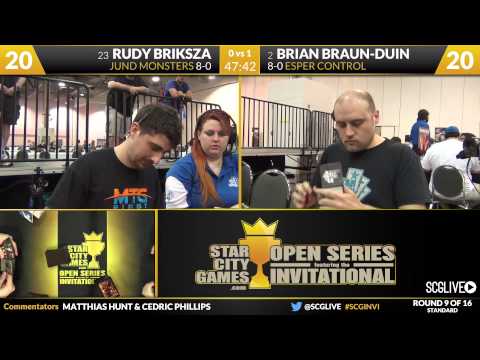 SCGINVI - Invitational - Round 9 - Brian Braun-Duin vs Rudy Briksza