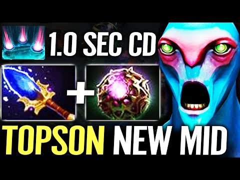 🔥 TOPSON Oracle GODLIKE NEW MID —  Aghanim + Octarine 1sec Spam Purifying Flames Dota 2 Pro
