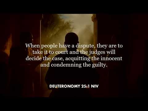Deuteronomy 25:1 (NIV)