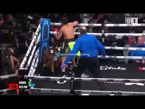 Walid Sharks *KNOCKS OUT* Ayye Pap 😳