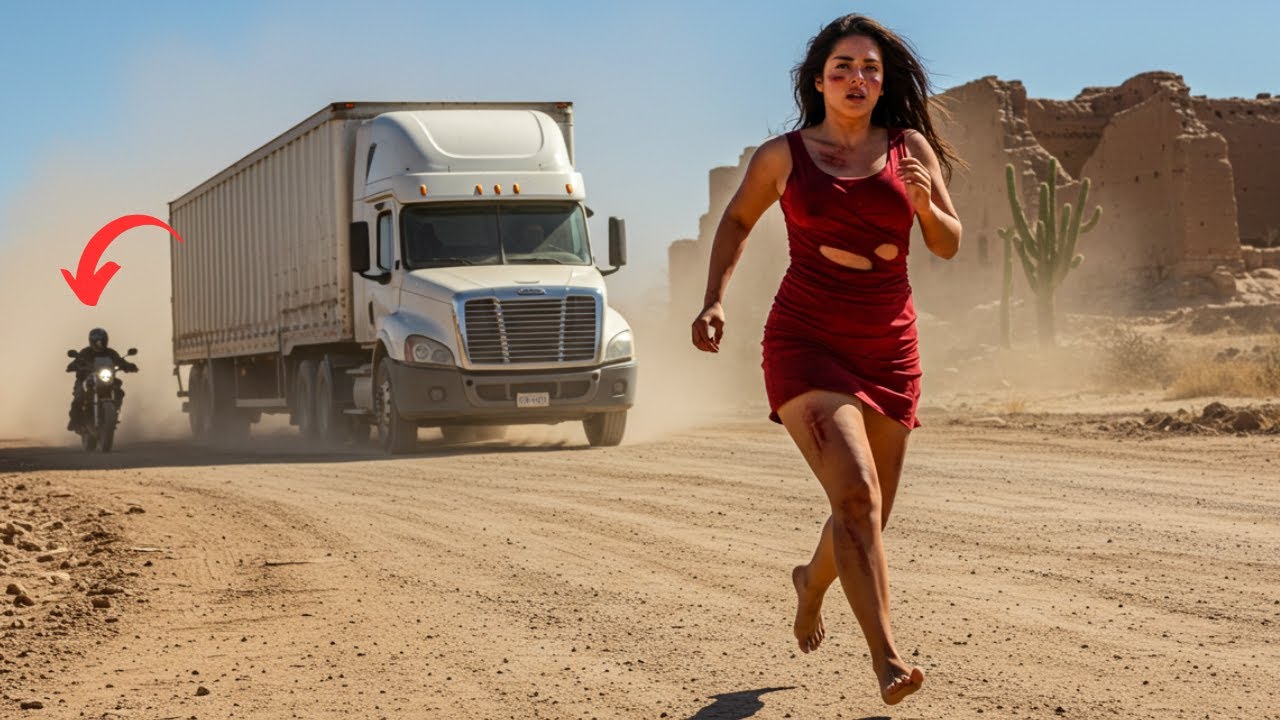 Vi que ela tava fugindo… e entrei com meu caminhão no meio