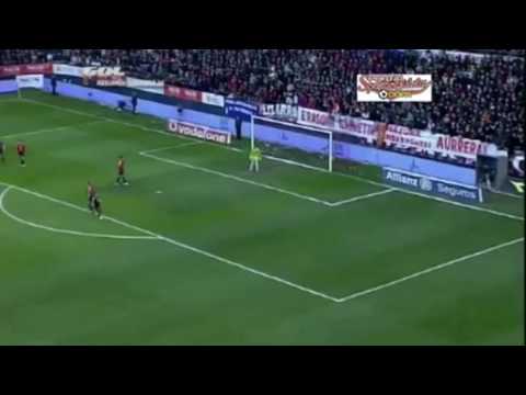 Gol de Diego Castro  | Osasuna - Real Sporting de Gijón 08/09