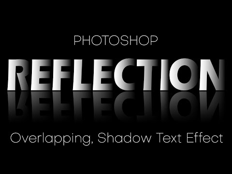 Overlapping Text Effect with Reflection in Photoshop by Deepak Verma