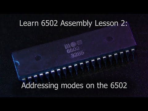 Learn 6502 Assembly Lesson 2 - Addressing modes on the 6502