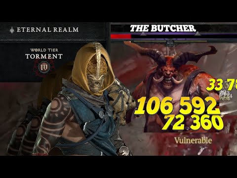 My FIRST BUTCHER Encounter!!   - Shadow Clone Rogue lvl 72 | Diablo 4
