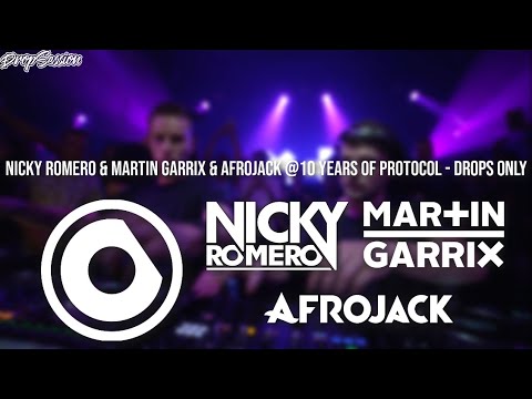 Nicky Romero & Martin Garrix & Afrojack @10 Years Of Protocol - Drops Only