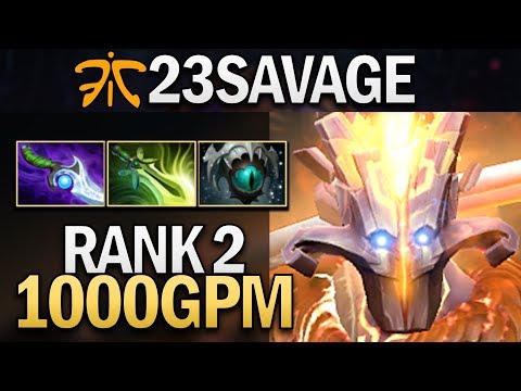 FNATIC.23SAVAGE JUGGERNAUT - RANK 2 MMR WITH 1K GPM - DOTA 2 GAMEPLAY