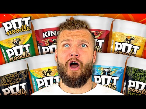 We Try EVERY Pot Noodle For The FIRST TIME!