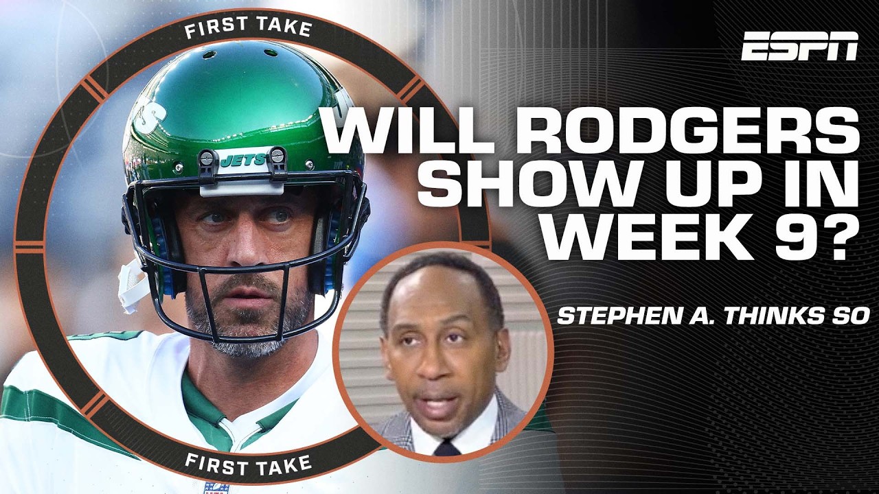DESPERATE JETS 😤 Stephen A. expects Aaron Rodgers to SHOW UP vs. the Texans | First Take