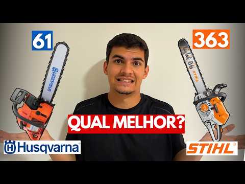 Motosserra Husqvarna 61 vs Motosserra Stihl MS 363 | Comparativo Motosserras Média Cilindrada