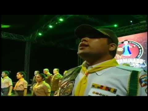 Banda de Desbravadores Redenção na Abertura do Campori AAmaR 2017 - Hino Nacional