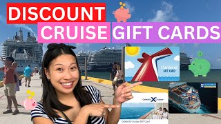 HOW to SAVE MONEY with DISCOUNT CRUISE GIFT CARDS: CARNIVAL, ROYAL CARIBBEAN, and CELEBRITY