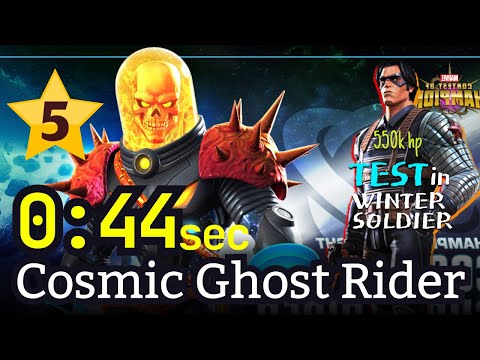 5* Rank-5 Cosmic Ghost Rider 44 sec [No boost] Test in ROL #mcoc