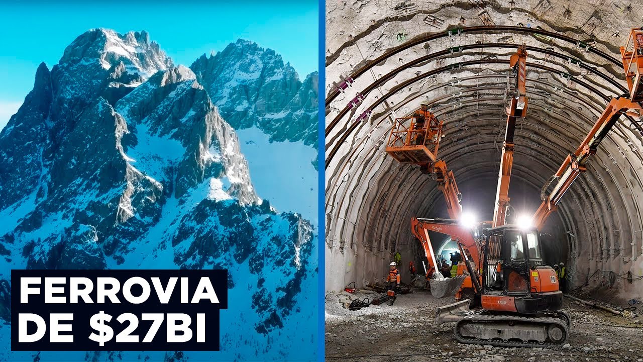 Por que a Europa está Construindo um Túnel de 57 km através de uma Montanha?