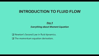 Momentum Equation in Fluid Dynamics | Day 3 | BTech Aero & Mech Made Simple