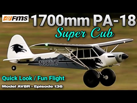 FMS 1700mm PA-18 Super Cub PNP -  Model AV8R Quick Look/Fun Flight