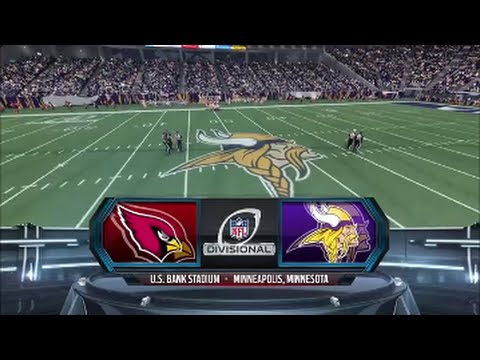 Madden 16 Minnesota Vikings Franchise: [Ep.39] Divisional Playoffs vs Cardinals