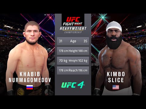 Khabib Nurmagomedov vs Kimbo Slice Full Fight - UFC Fight Of The Night