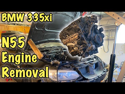 BMW N55 Engine Removal - BMW 335i E92 Rebuild Project