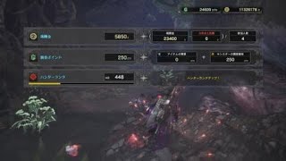 マルチイベントクエストレウス亜種、アンジャナフ歴戦：２分４６秒