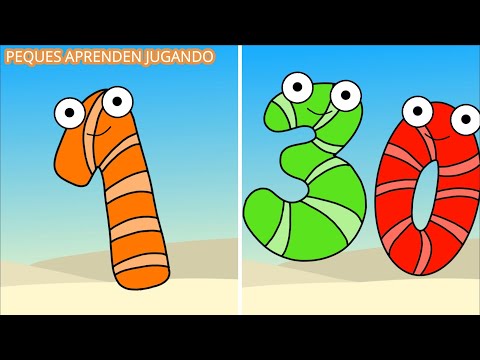 Los números hasta el 30  Aprende a contar del 1 al 30  Video para niños de Peques Aprenden Jugando