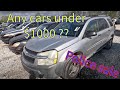 Looking for cars under $1000 Indianapolis Police Impound Auction