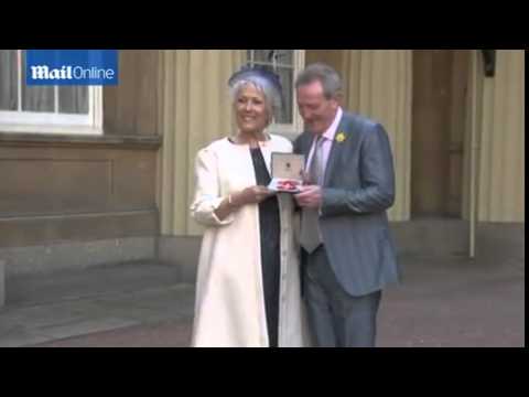 Lynda Bellingham collects her OBE and...