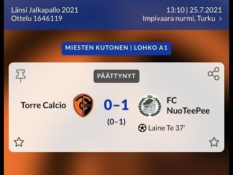 Torre Calcio - FC NuoTeePee 0-1 (25.7.2021)