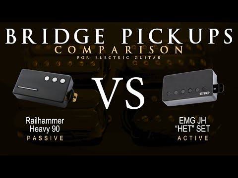 Railhammer HEAVY 90 vs EMG JH HET SET - Bridge Guitar Pickup Comparison Tone Demo