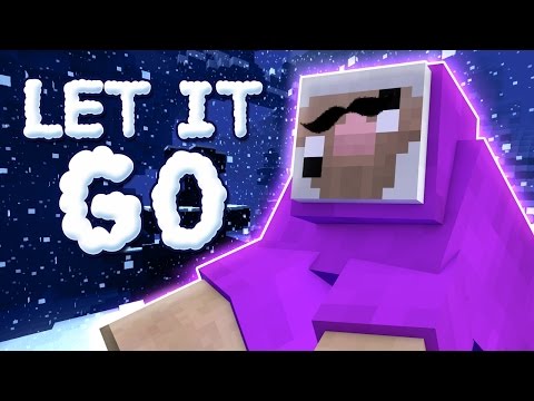 PurpleShep - ♪ "Let it Go" - Minecraft Song Parody by Purple Shep