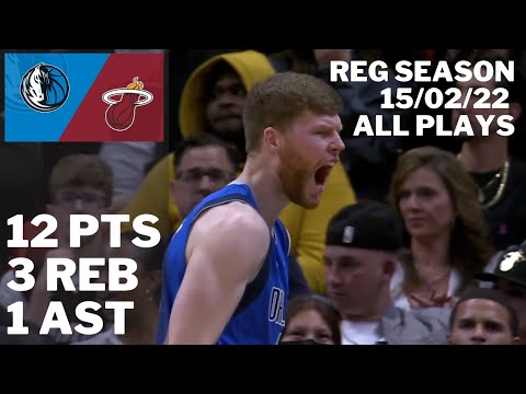 Davis Bertans Mavericks Debut vs. Heat: 12 pts, 3 reb ALL PLAYS 2021/22 Reg Season [15.02.22.]