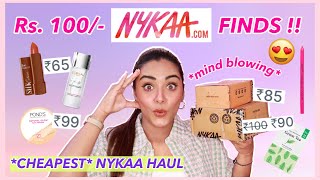 *Cheapest* Rs. 100 NYKAA HAUL | *mind blowing* NYKAA FINDS! (Part 2)